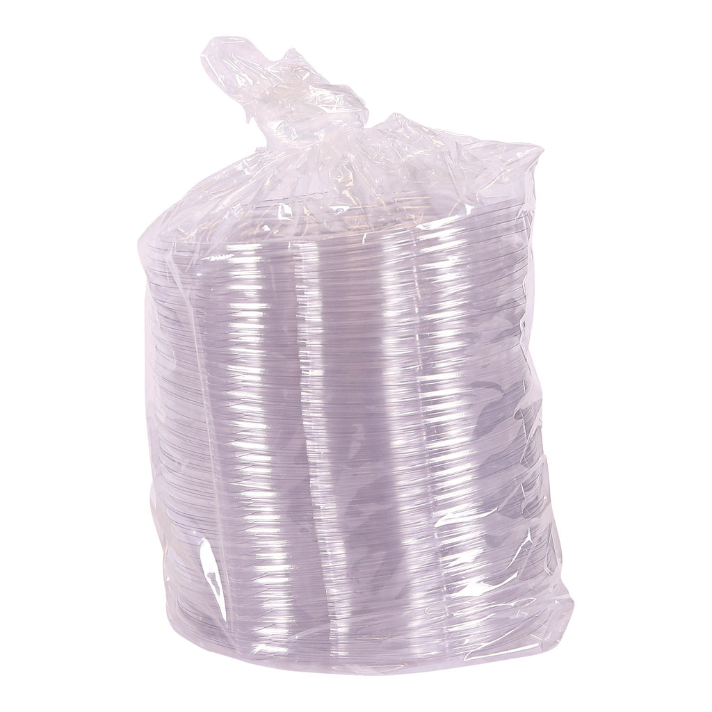 Renewable and Compostable Lids for 24, 32 and 48 oz Salad Bowls, Clear, Plastic, 300/Carton