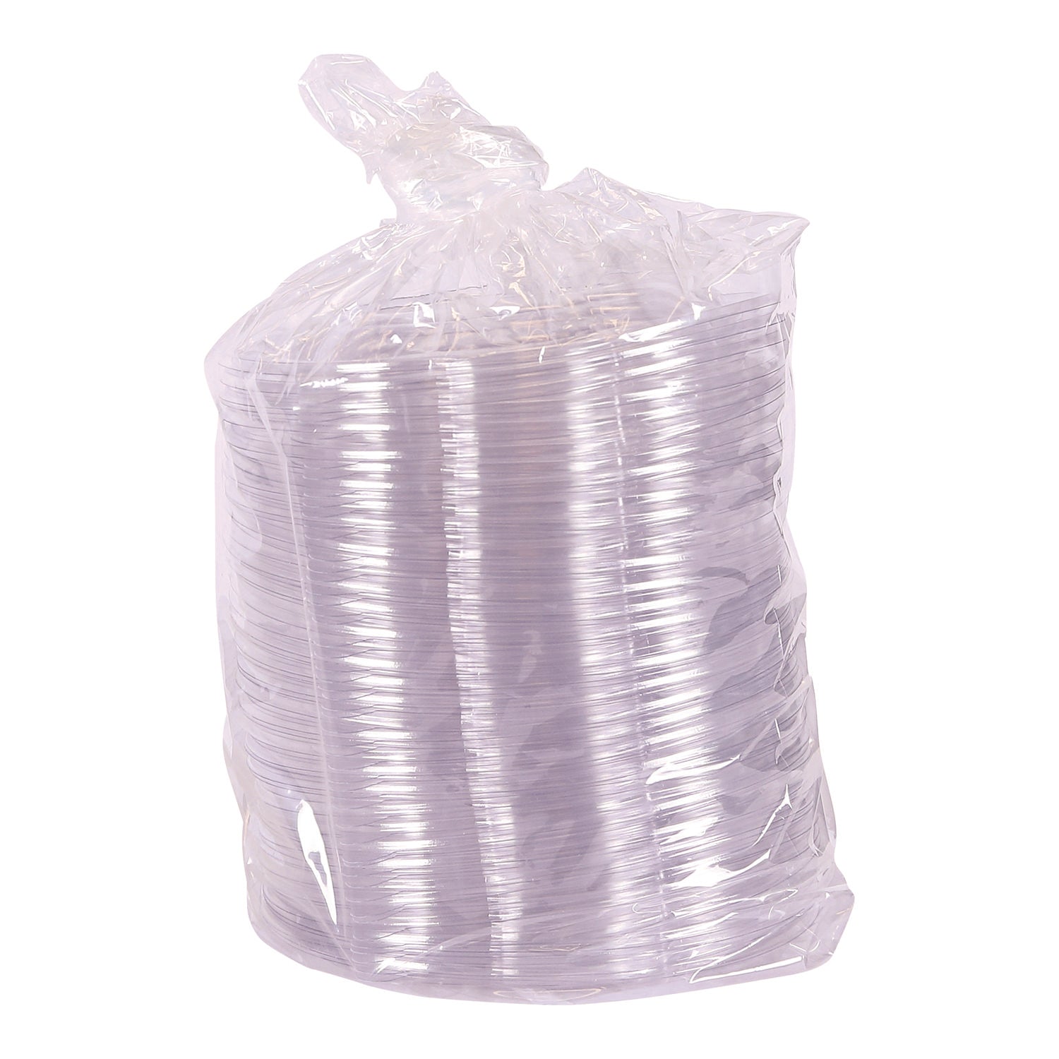 Renewable and Compostable Lids for 24, 32 and 48 oz Salad Bowls, Clear, Plastic, 300/Carton