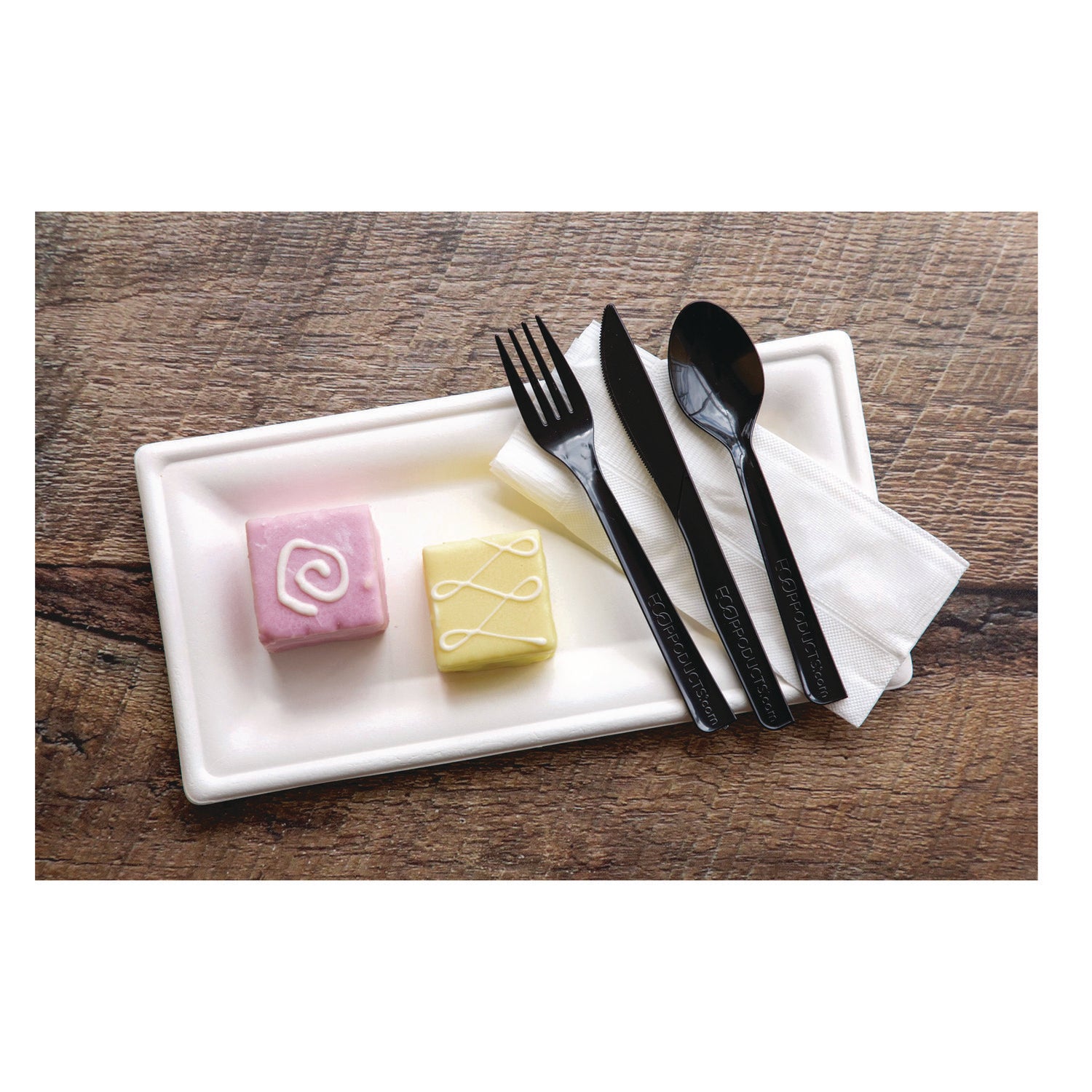 100% Recycled Content Spoon - 6" , 50/Pack, 20 Pack/Carton - 