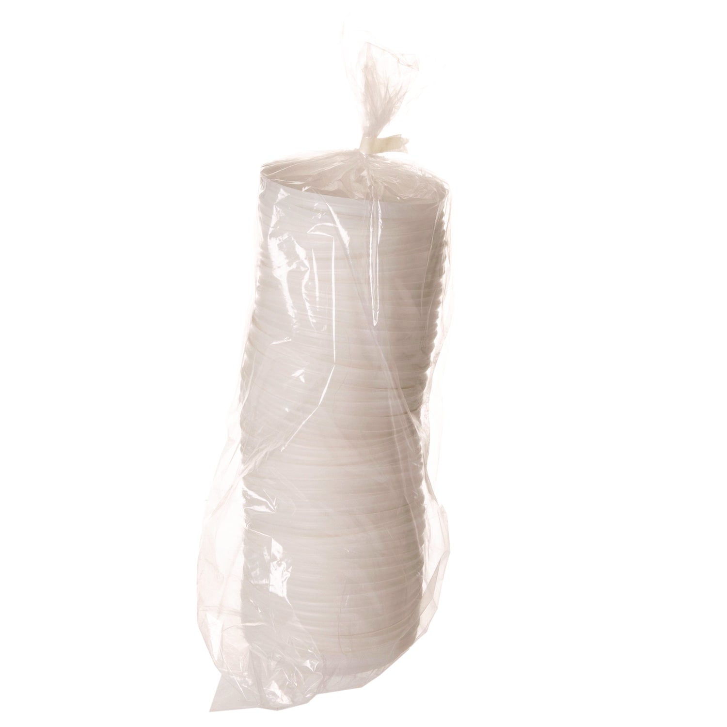 EcoLid 25% Recycled Content Hot Cup Lid, White, Fits 10 oz to 20 oz Cups, 100/Pack, 10 Packs/Carton - 