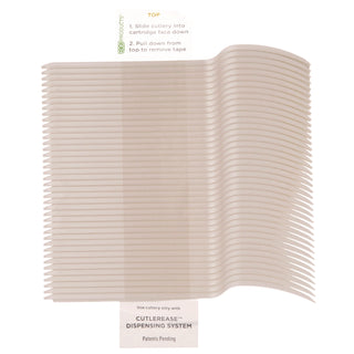Cutlery for Cutlerease Dispensing System, Fork, 6", White, 960/Carton