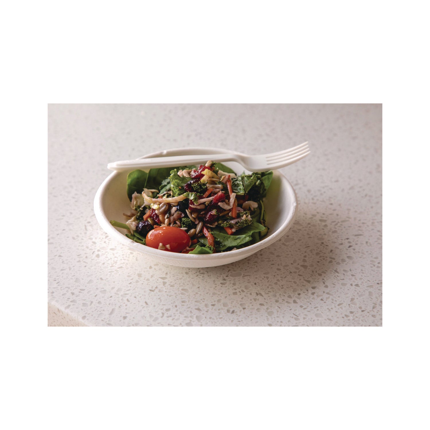 Renewable Sugarcane Bowls, 12 oz, Natural White, 50/Pack, 20 Packs/Carton - 
