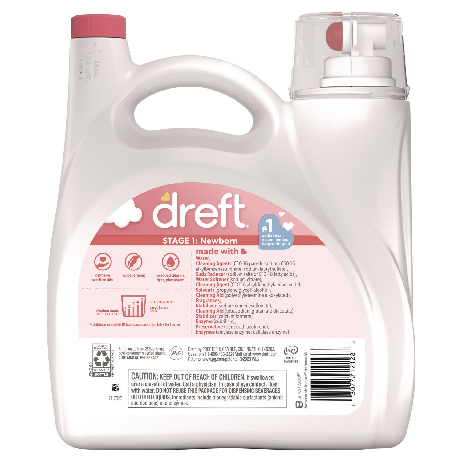 ultra-laundry-detergent-baby-powder-scent-150-oz-bottle-4-carton_pgc12128 - 4