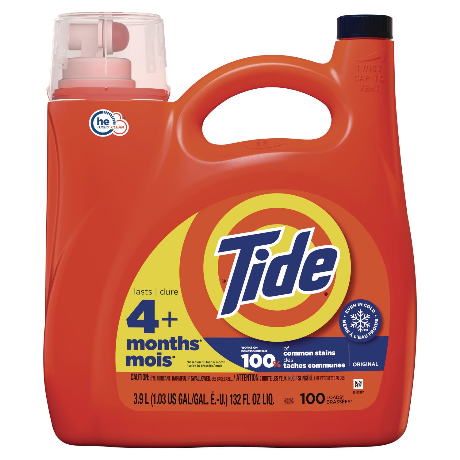 liquid-laundry-detergent-original-scent-132-oz-pour-bottle-4-carton_pgc12101 - 1