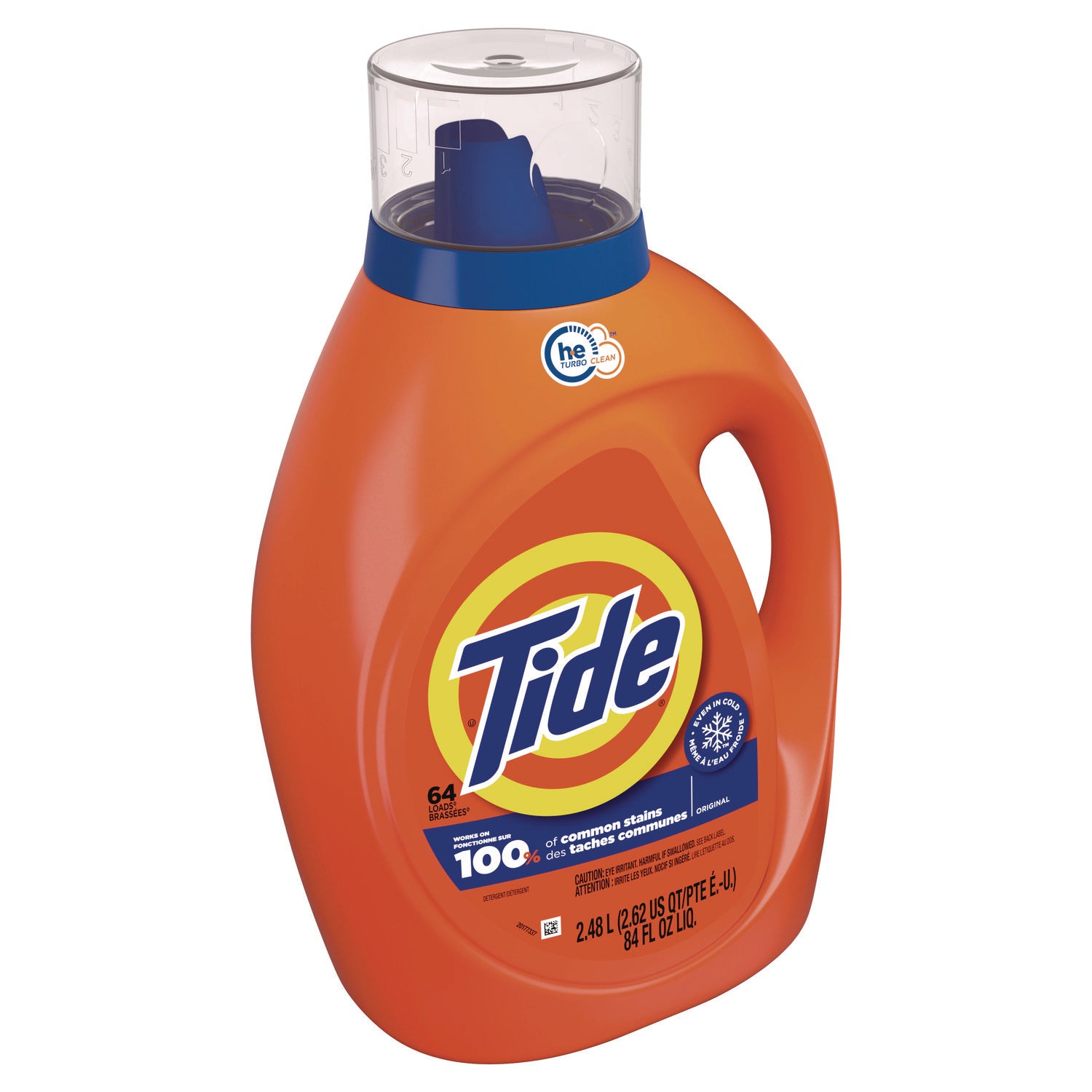 Tide Liquid Laundry Detergent - Concentrate - 92 fl oz (2.9 quart) - Original Scent - 1 Bottle - Blue - 2