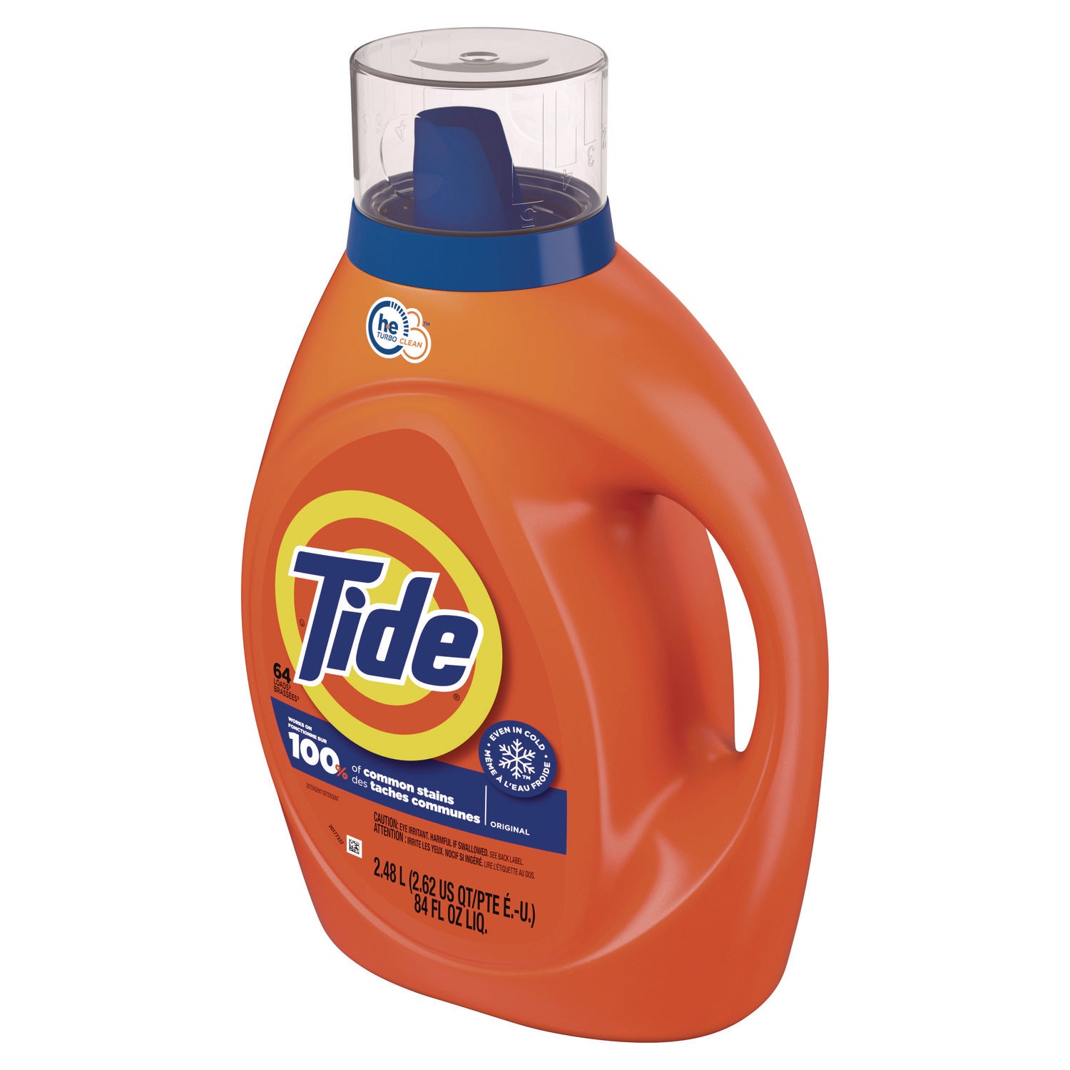 Tide Liquid Laundry Detergent - Concentrate - 92 fl oz (2.9 quart) - Original Scent - 1 Bottle - Blue - 3