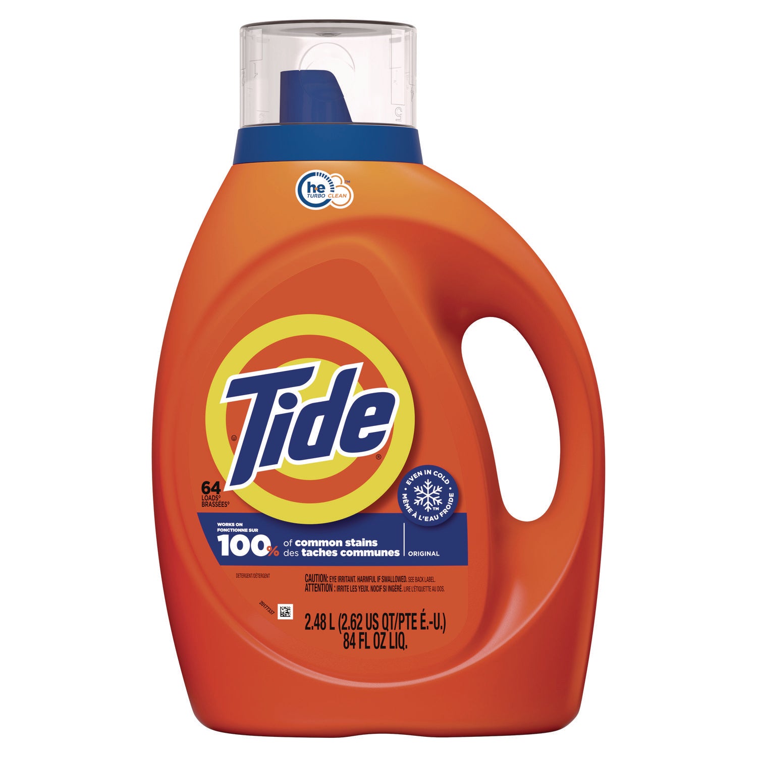 Tide Liquid Laundry Detergent - Concentrate - 92 fl oz (2.9 quart) - Original Scent - 1 Bottle - Blue - 1