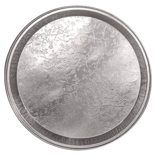 Aluminum Embossed Tray, 12" Diameter, 25/Carton