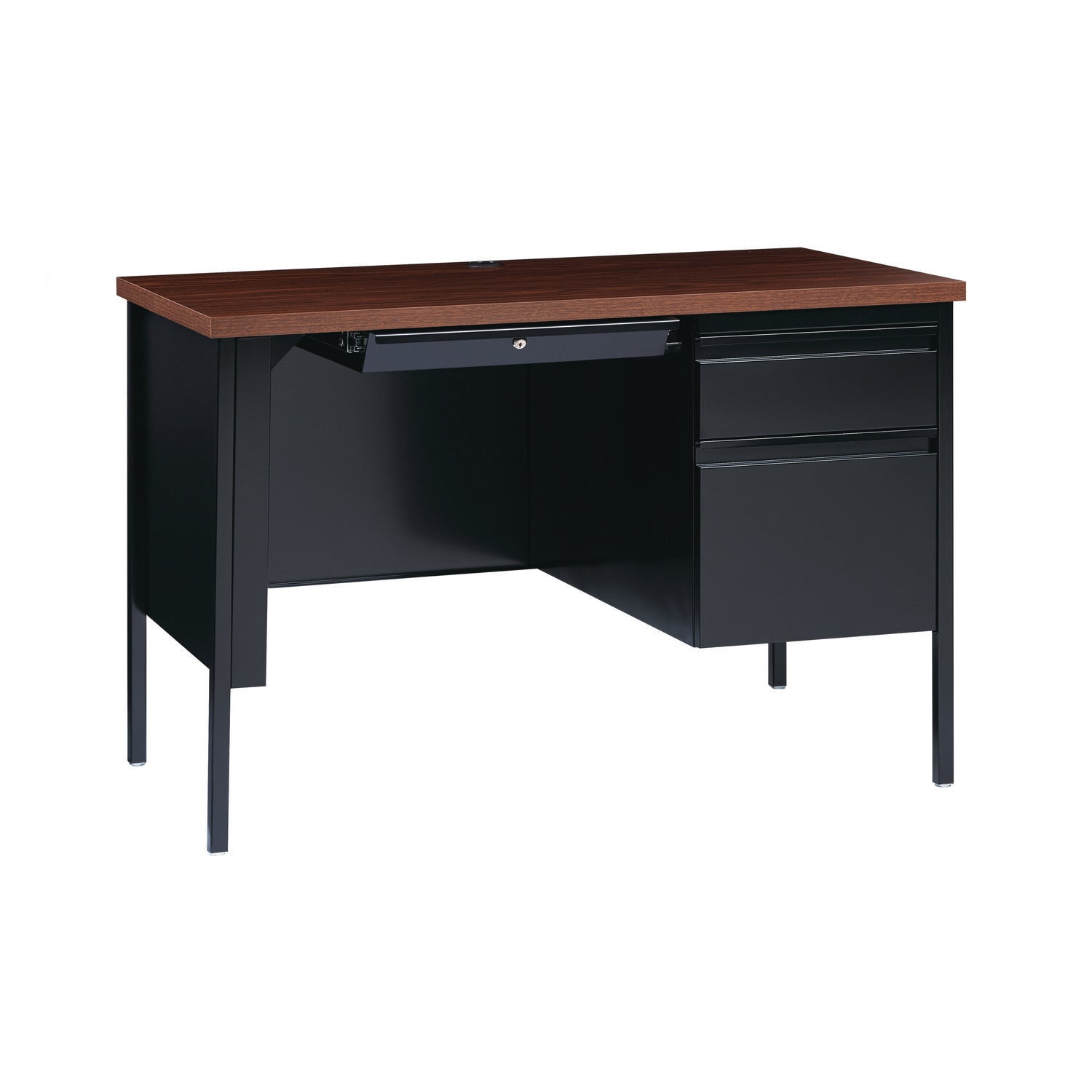 single-pedestal-steel-desk-455-x-24-x-295-mocha-black-black-legs_alehsd4524bm - 7