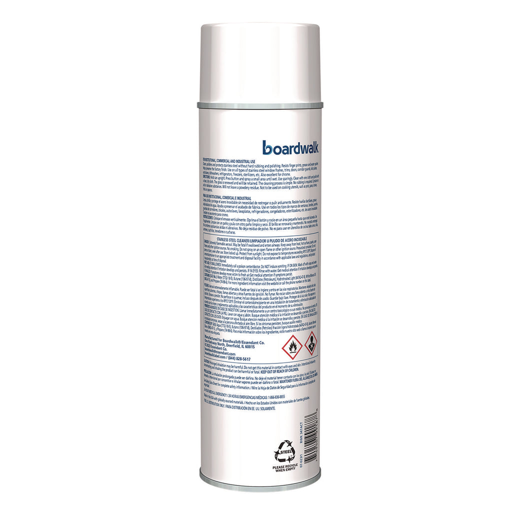 Stainless Steel Cleaner and Polish, Lemon, 18 oz Aerosol Spray