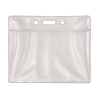 Advantus Vinyl ID Badge Holders - Support 3.50" x 2.50" Media - Horizontal - Vinyl - 50 / Pack - Clear - Durable