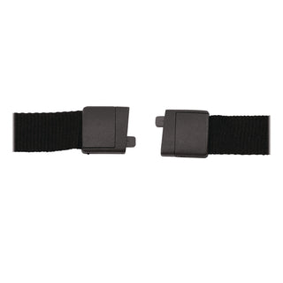 Advantus Plastic Hook Flat Breakaway Lanyard - 12 / Pack - 36" Length - Black - Plastic