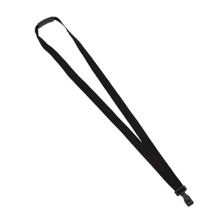 Advantus Plastic Hook Flat Breakaway Lanyard - 12 / Pack - 36" Length - Black - Plastic
