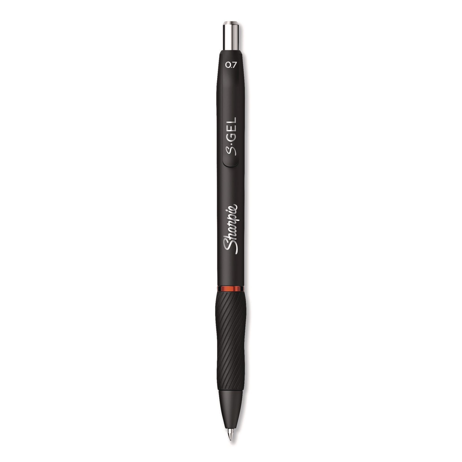 Sharpie S-Gel Pens - Medium Pen Point - 0.7 mm Pen Point Size - Red Gel-based Ink - Black Metal Barrel - 4 / Pack - 2