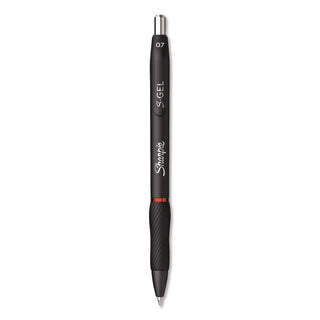 Sharpie S-Gel Pens - Medium Pen Point - 0.7 mm Pen Point Size - Red Gel-based Ink - Black Metal Barrel - 4 / Pack - 2