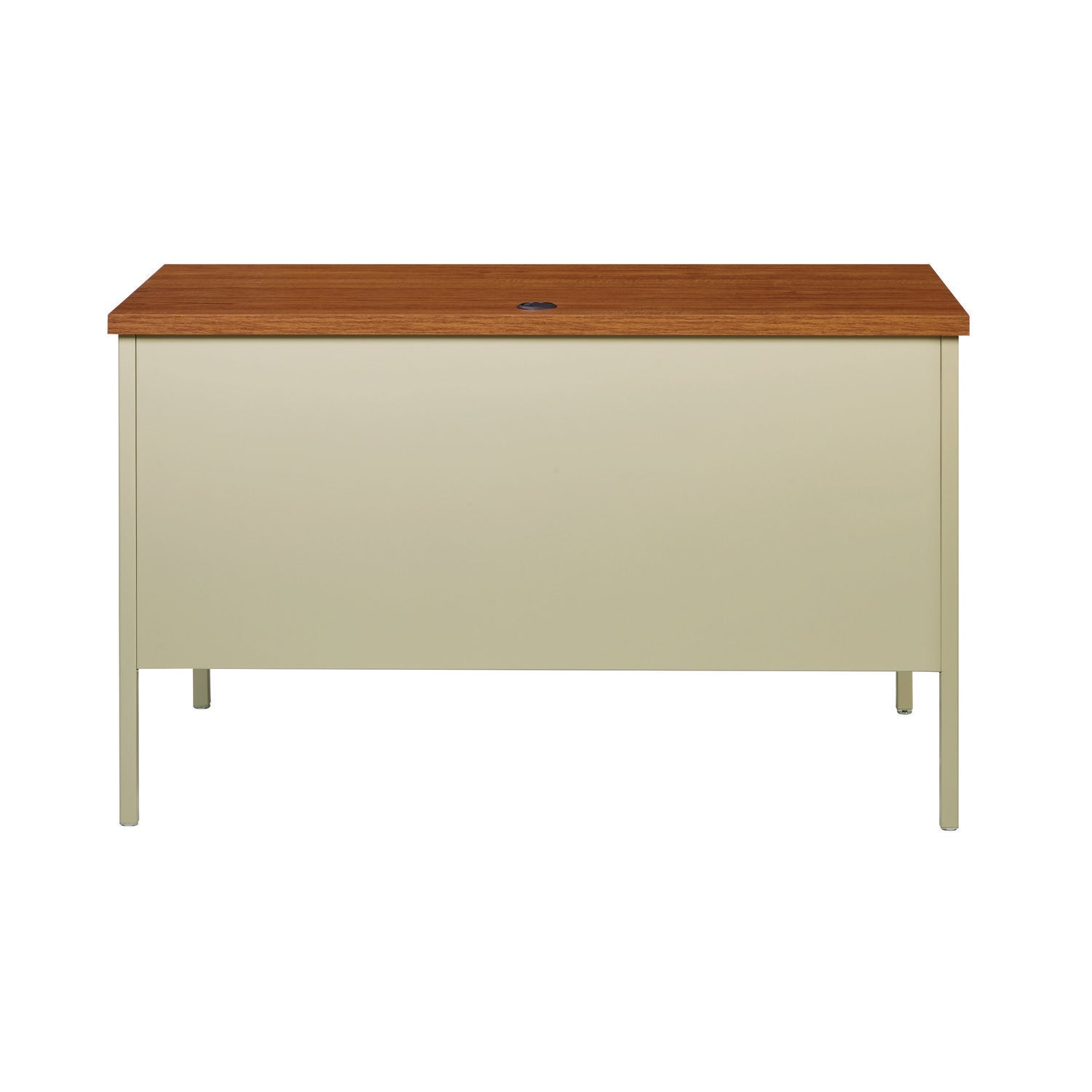 double-pedestal-steel-desk-60-x-30-x-295-cherry-putty-putty-legs_alehsd6030pc - 3