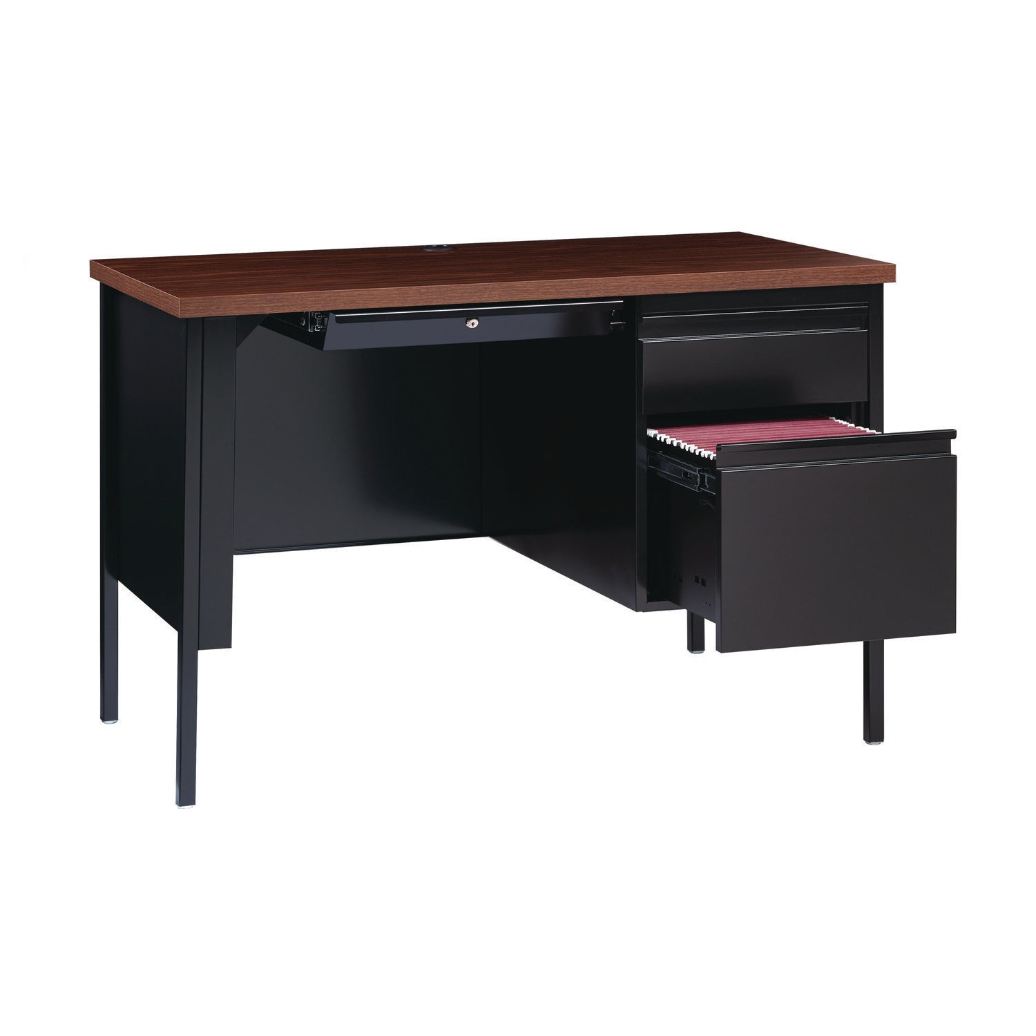single-pedestal-steel-desk-455-x-24-x-295-mocha-black-black-legs_alehsd4524bm - 6