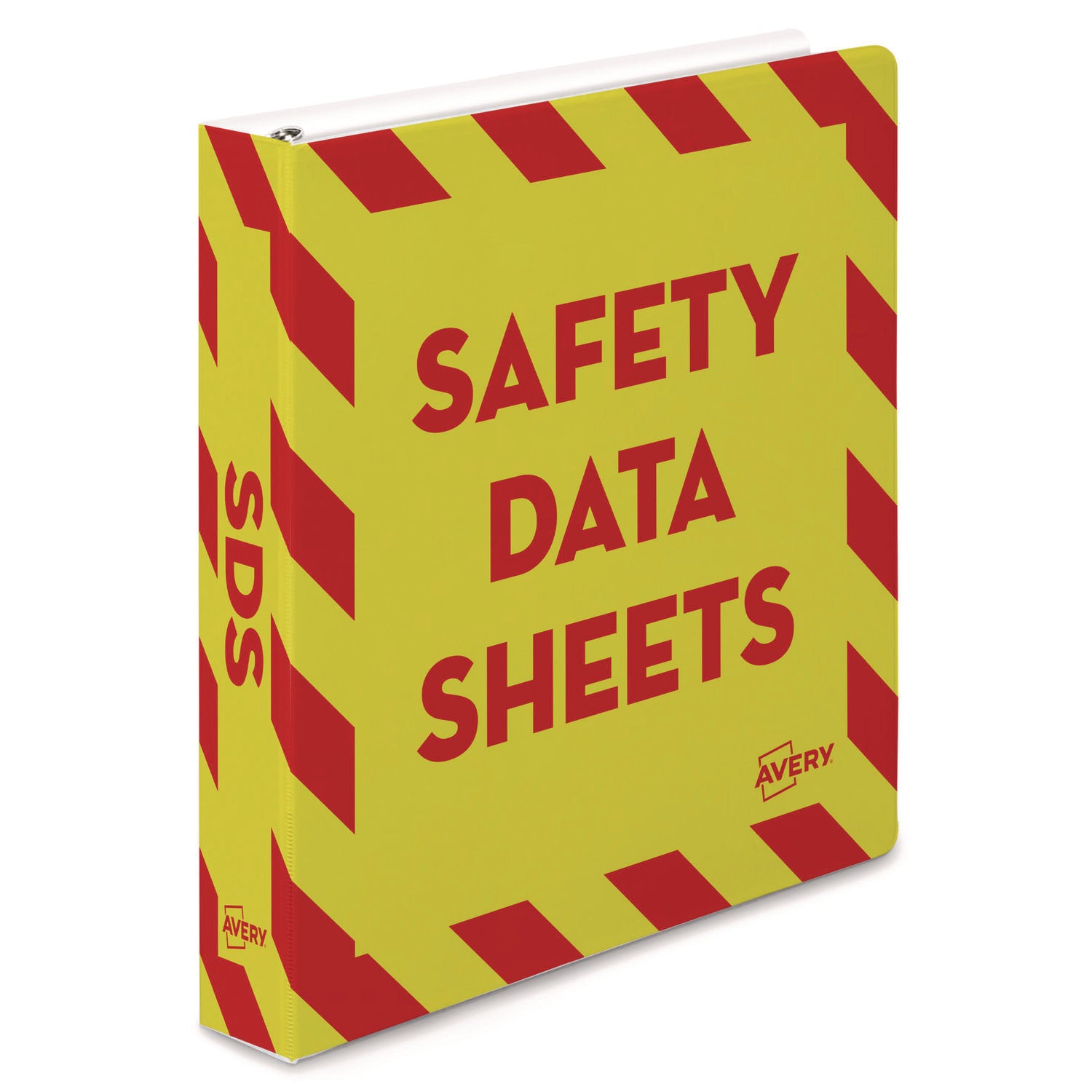 heavy-duty-preprinted-safety-data-sheet-binder-3-rings-15-capacity-11-x-85-yellow-red_ave18950 - 1