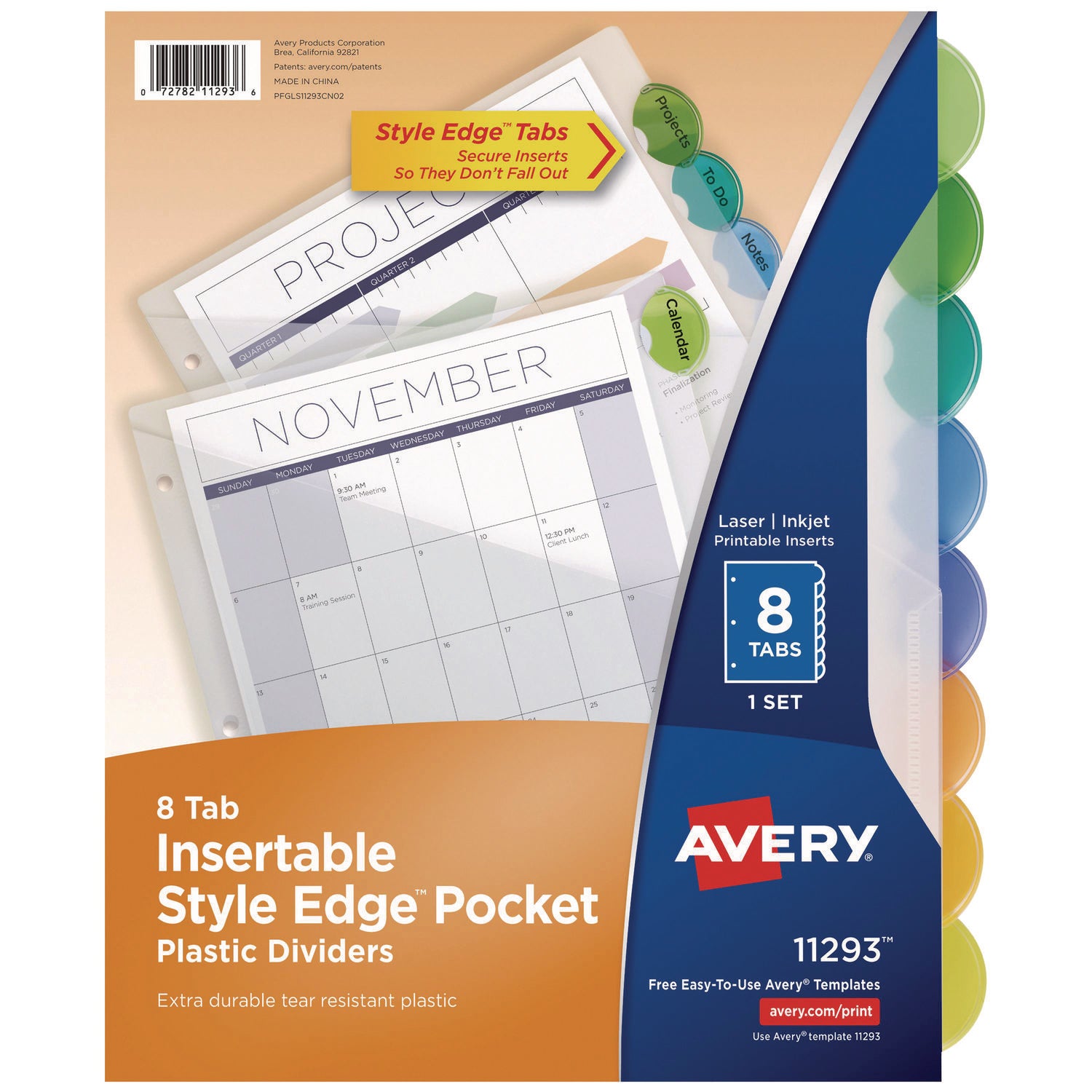 insertable-style-edge-tab-plastic-1-pocket-dividers-8-tab-1125-x-925-translucent-1-set_ave11293 - 1
