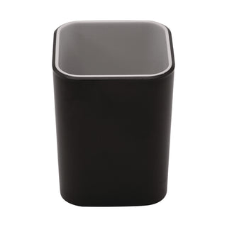 Advantus Fusion Pencil Cup - 4" x 2.8" x 2.8" x - Polystyrene - 1 Each - Black, Gray - Sturdy