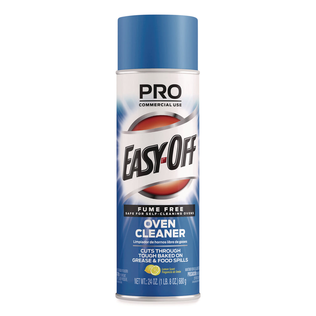 Fume Free Max Oven Cleaner, Foam, Lemon, 24 oz Aerosol Spray, 6/Carton