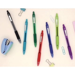 Z-Grip Ballpoint Pen, Retractable, Medium 1 mm, Assorted Artistic Ink Colors, Assorted Barrel Colors, 24/Pack