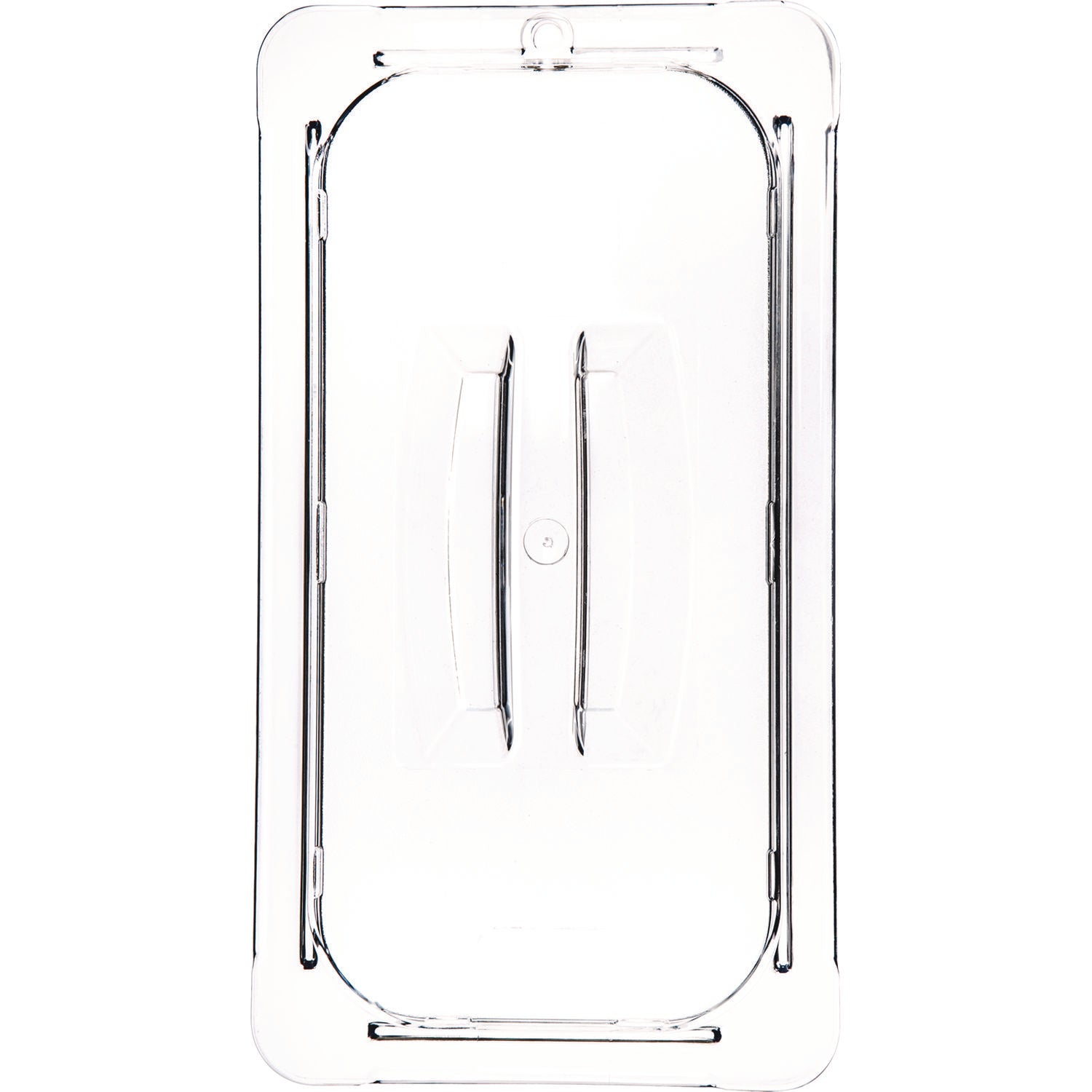 storplus-polycarbonate-handled-universal-lid-7-x-125-x-088-clear-plastic_cfs10270u07 - 2