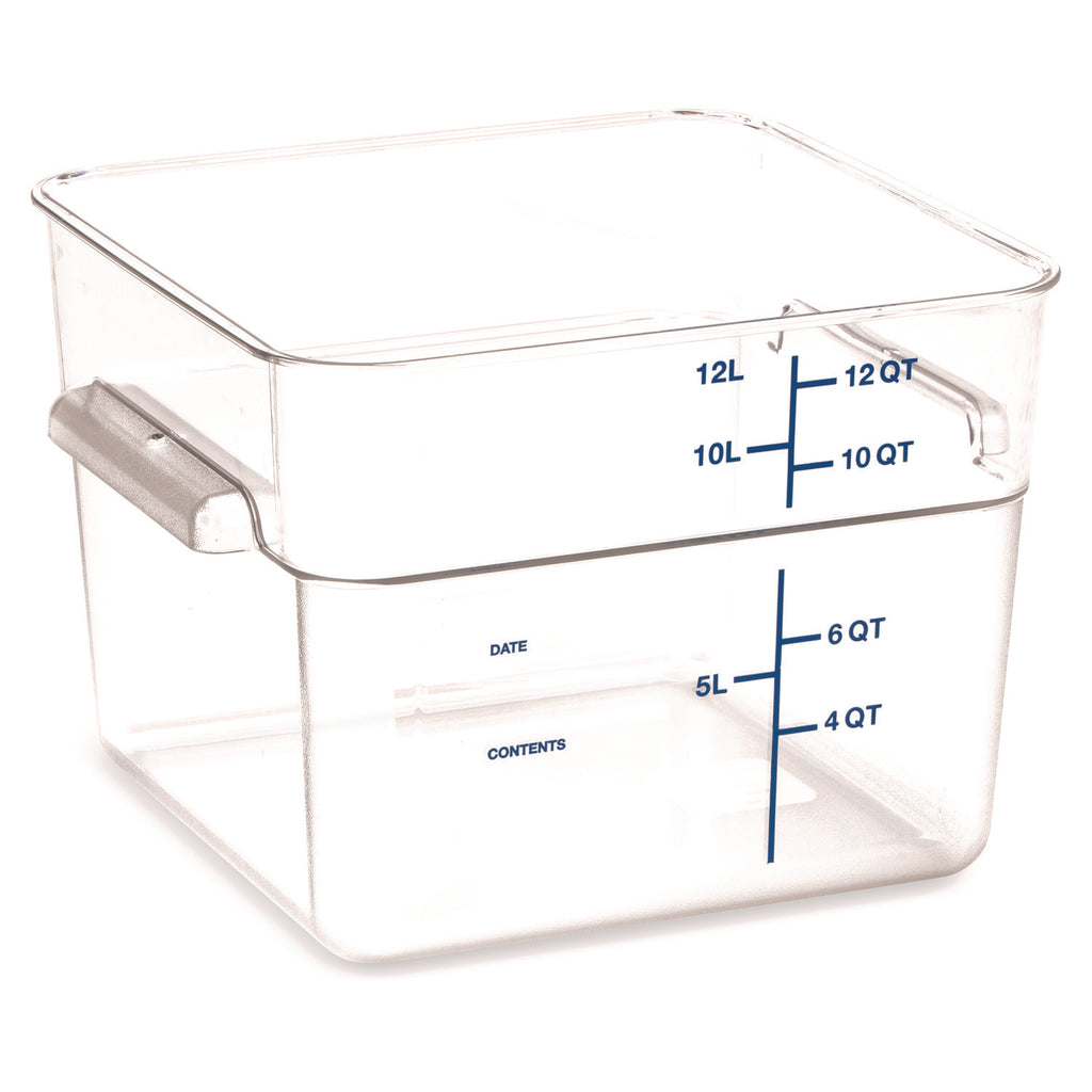 squares-polycarbonate-food-storage-container-12-qt-1113-x-1113-x-825-clear-plastic_cfs1195407 - 3