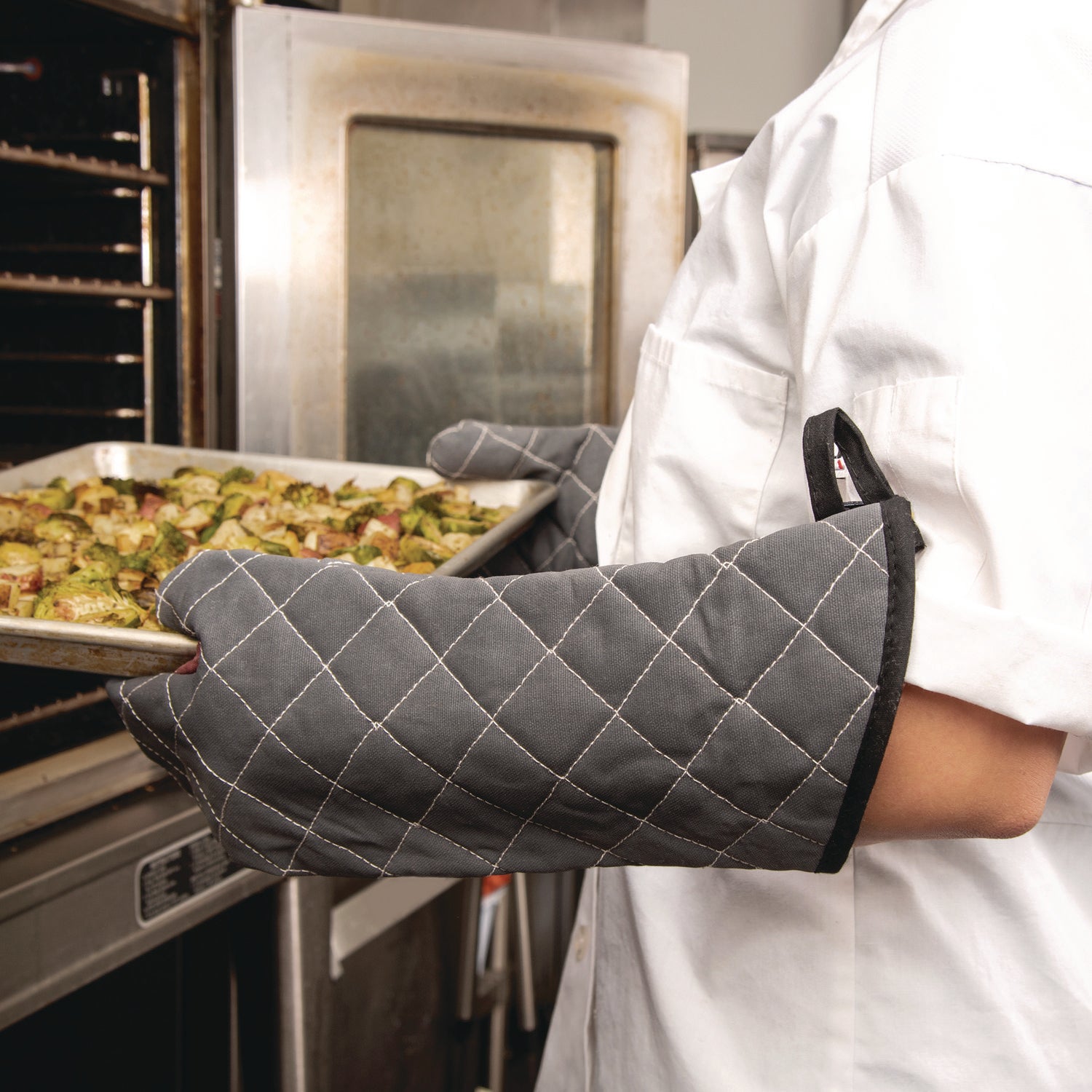 Bestguard Oven Mitt, 17", WebGuard Plus Fabric, Black, Pair - 6