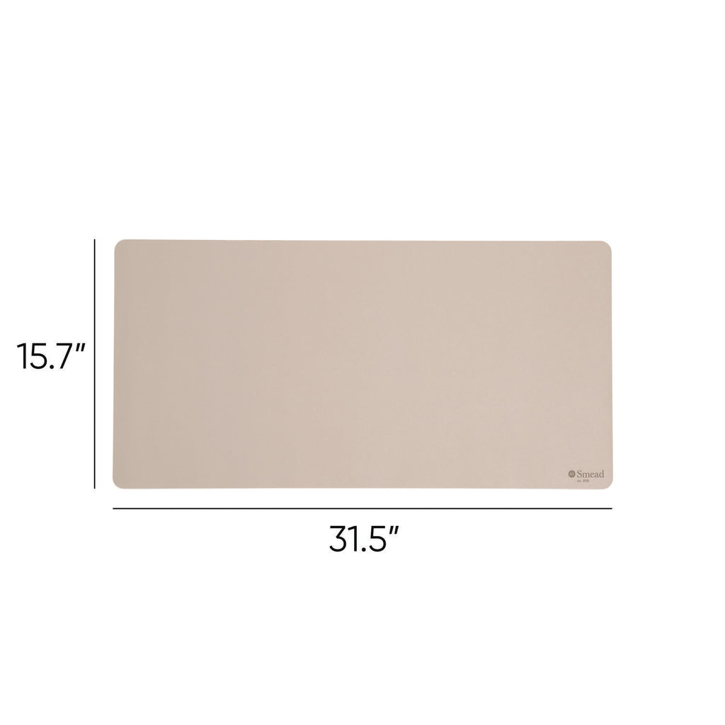 Vegan Leather Desk Pads, 31.5 x 15.7, SandStone