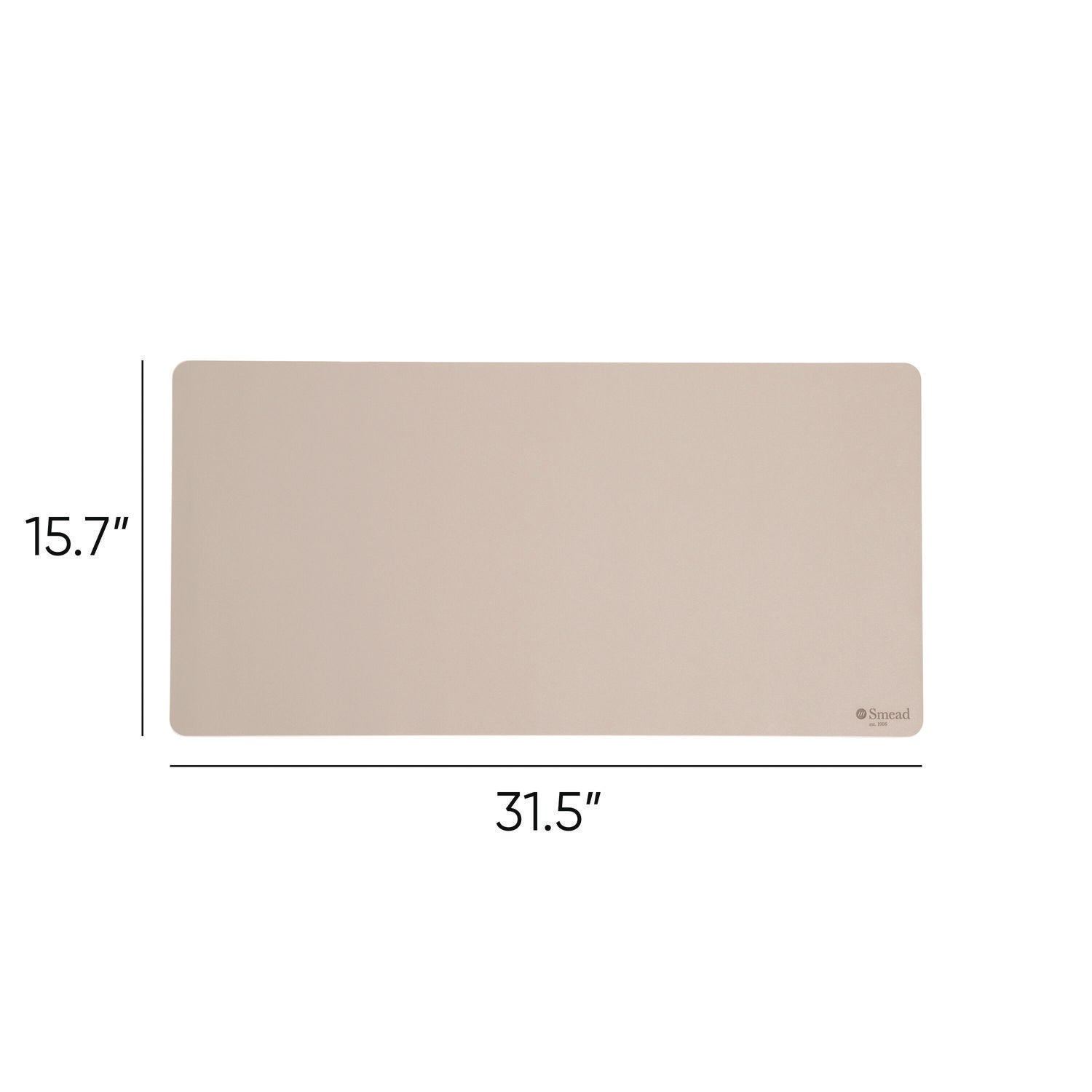 Vegan Leather Desk Pads, 31.5 x 15.7, SandStone
