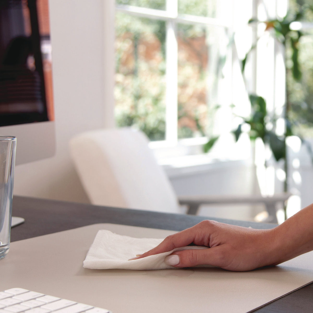 Vegan Leather Desk Pads, 23.6 x 13.7, SandStone