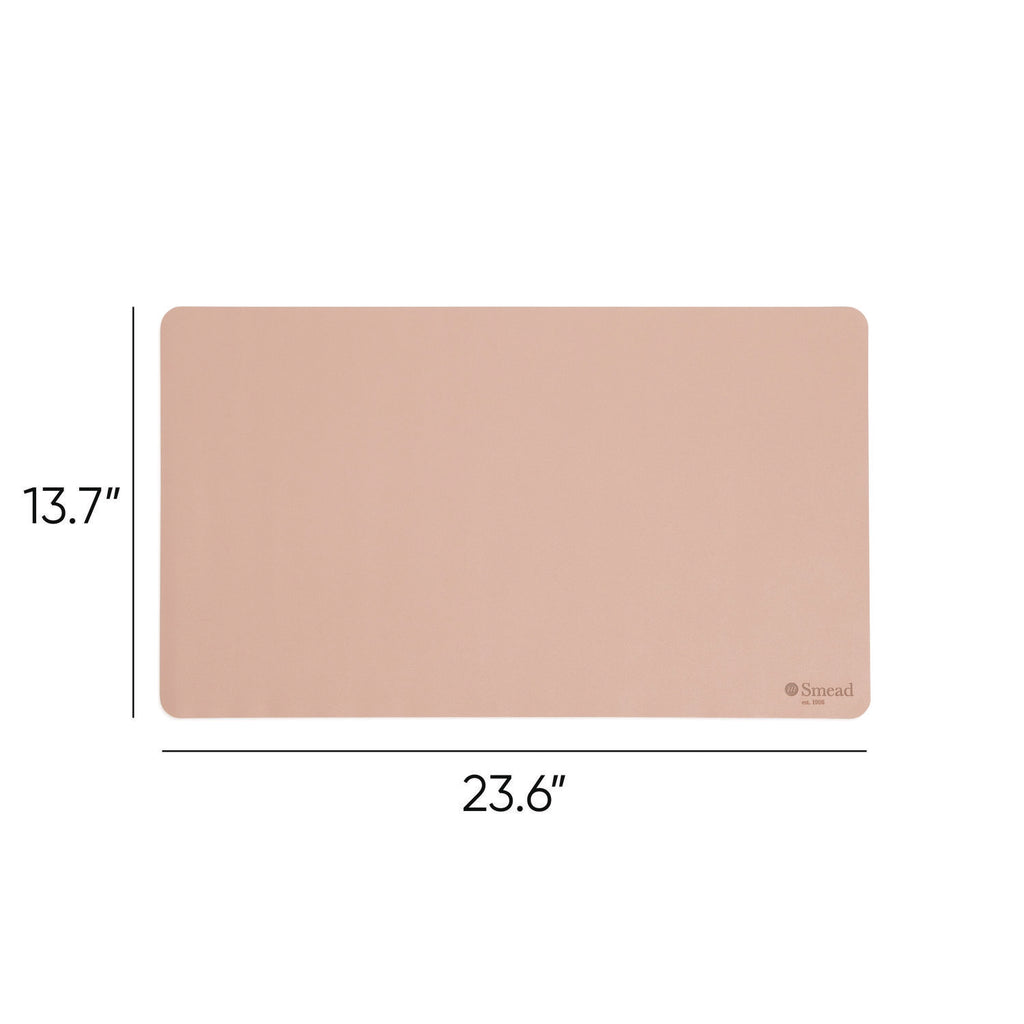 Vegan Leather Desk Pads, 23.6 x 13.7, Light Pink