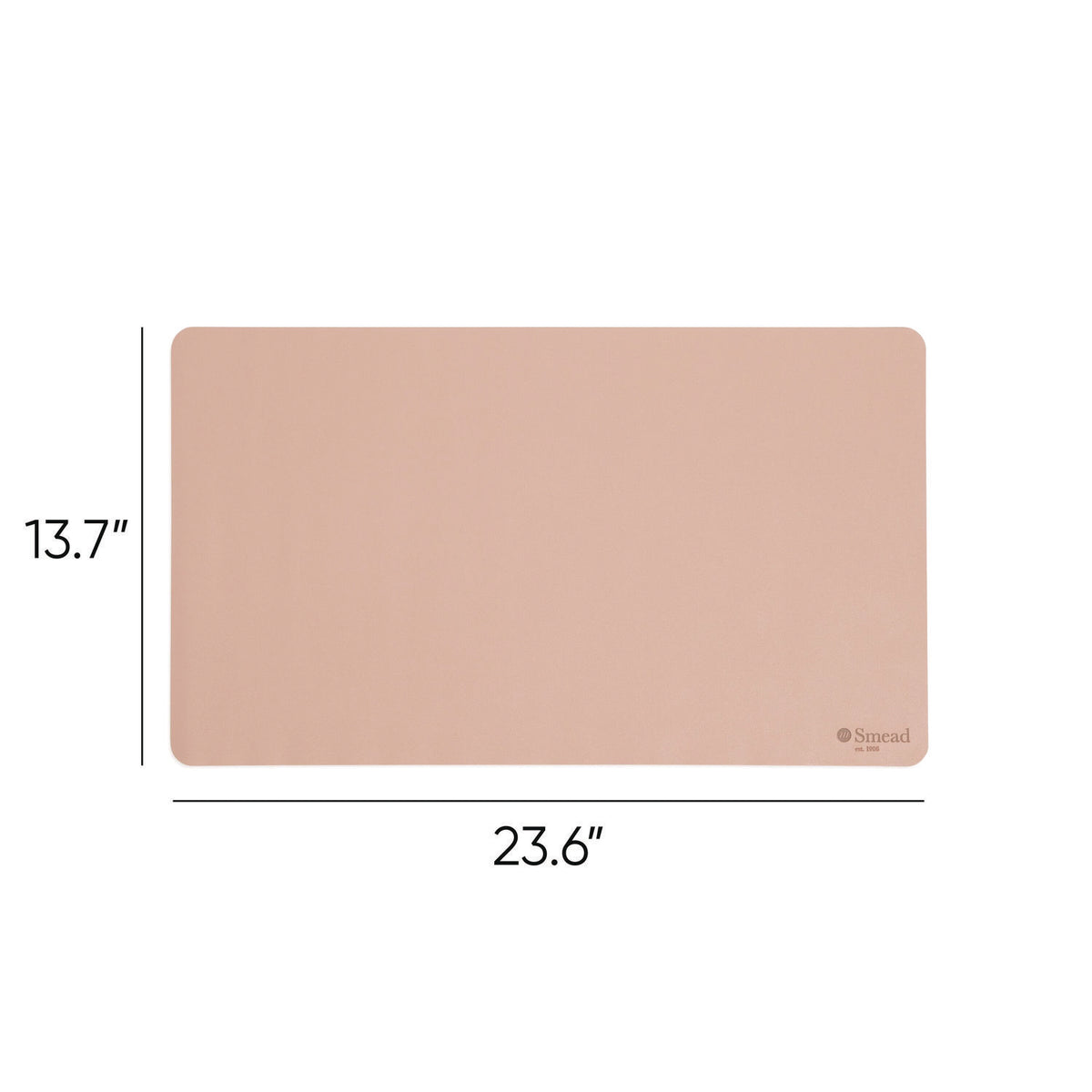 Vegan Leather Desk Pads, 23.6 x 13.7, Light Pink