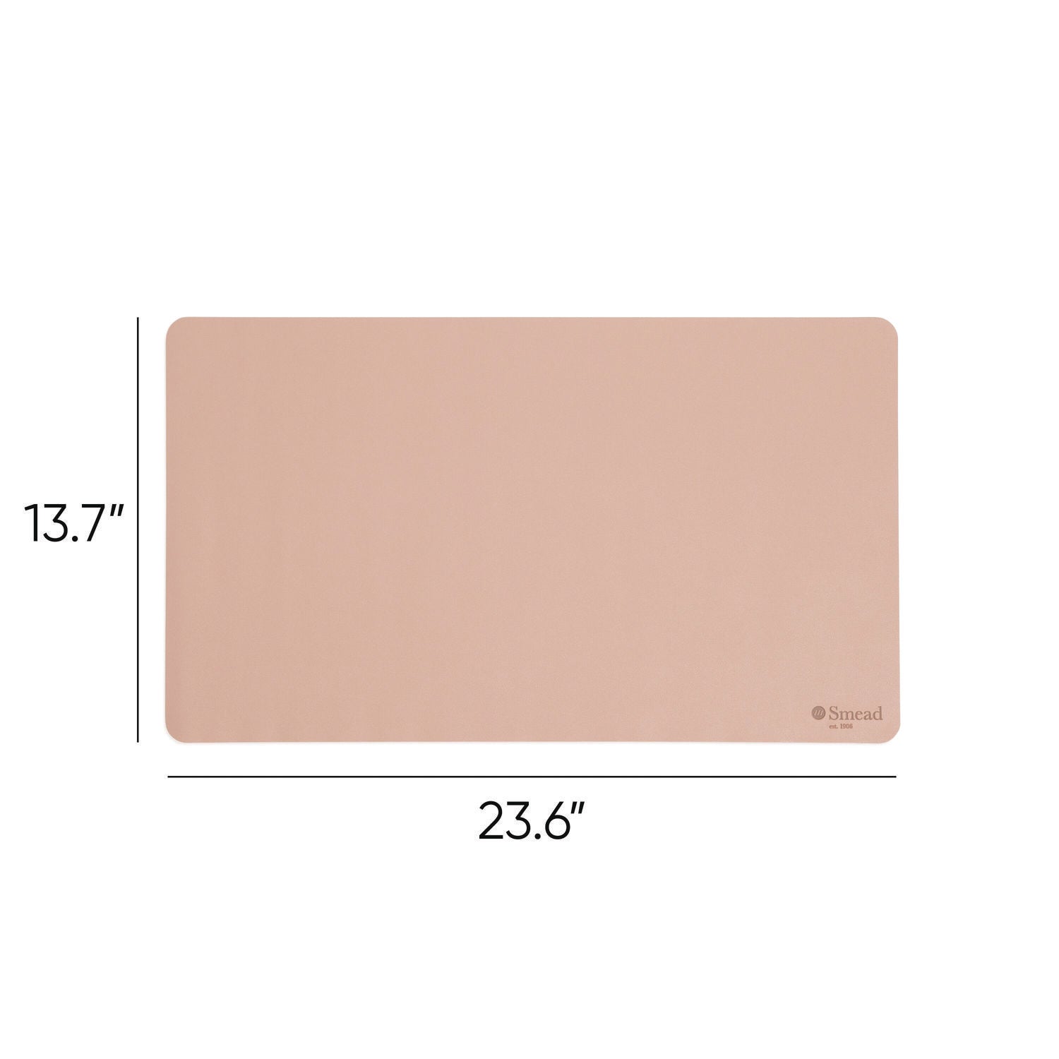 Vegan Leather Desk Pads, 23.6 x 13.7, Light Pink