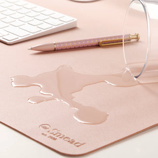 Vegan Leather Desk Pads, 23.6 x 13.7, Light Pink