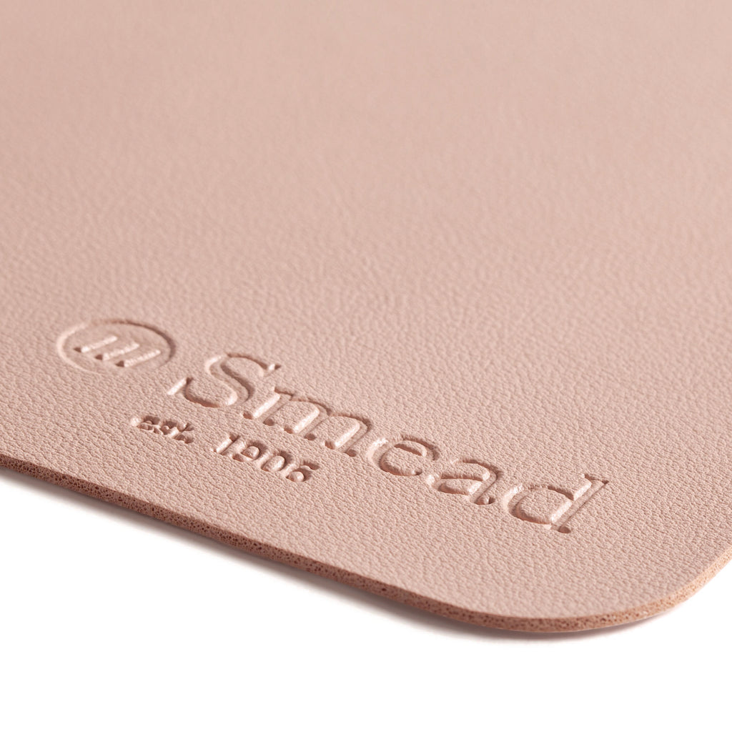 Vegan Leather Desk Pads, 23.6 x 13.7, Light Pink