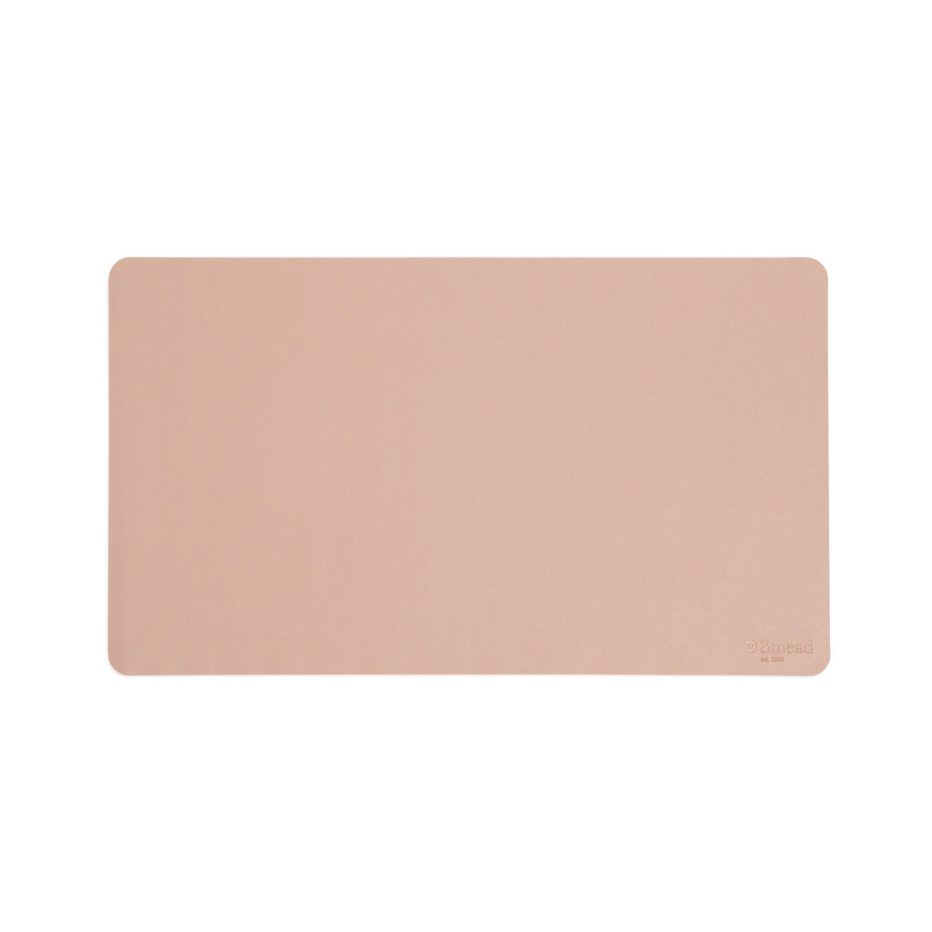 Vegan Leather Desk Pads, 23.6 x 13.7, Light Pink
