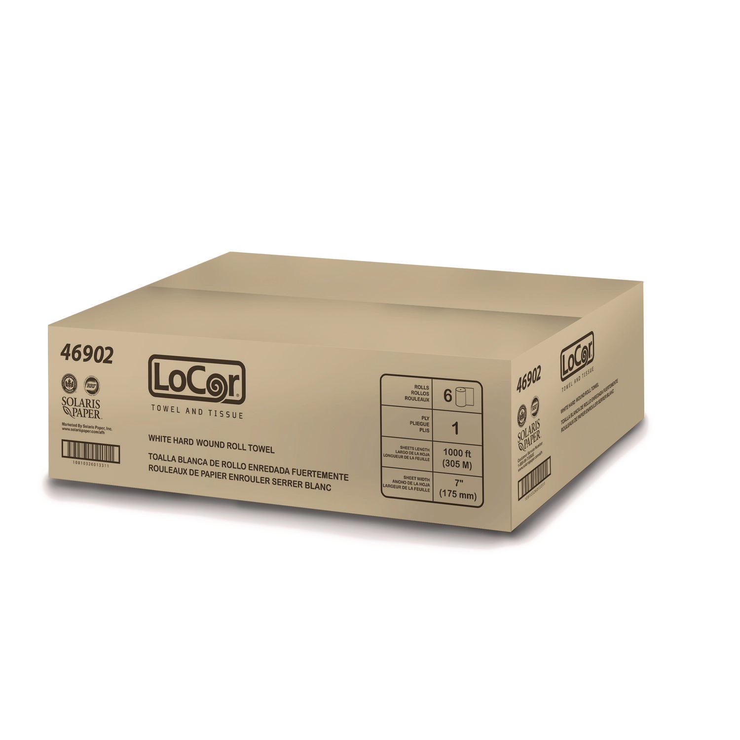 hard-wound-roll-towel-1-ply-7-x-1000-ft-white-6-rolls-carton_sol46902 - 2