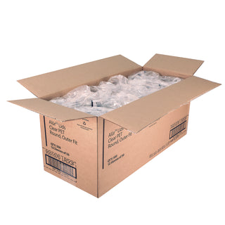 Recycleware Round Deli Container Lids, Clear, Plastic, 500/Carton