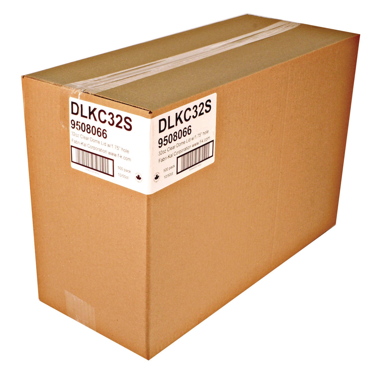 Kal-Clear/Nexclear Drink Cup Lids, Dome Lid, Fits 32 oz Cold Cups, Clear, 500/Carton