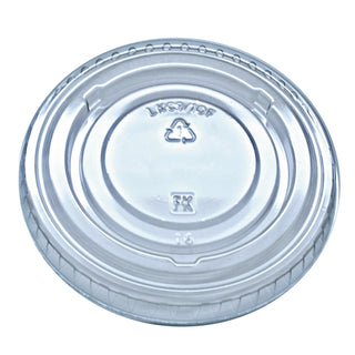 Kal-Clear/Nexclear Drink Cup Lids, Flat No-Slot, Fits 9 to 10 oz Cold Cups, Clear, 2,500/Carton