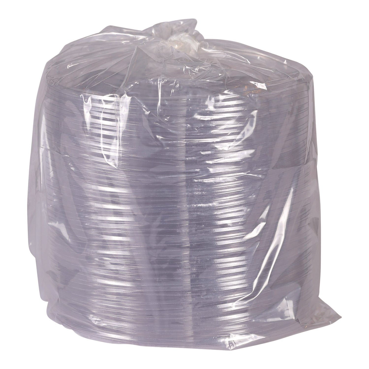 Salad Bowl Lids, Lids for 64 oz Squat Salad Bowls, 9.5" Diameter, Clear, Plastic, 300/Carton