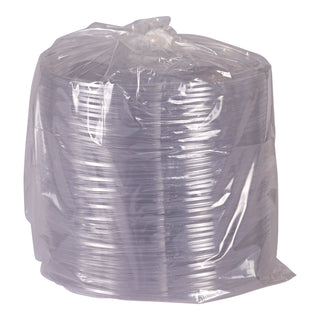 Salad Bowl Lids, Lids for 64 oz Squat Salad Bowls, 9.5" Diameter, Clear, Plastic, 300/Carton