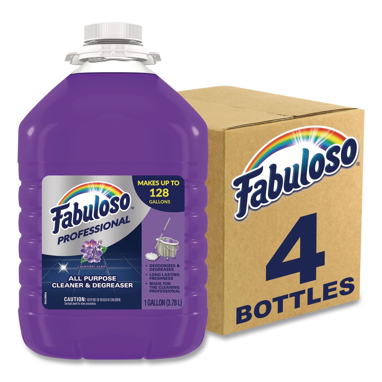 All-Purpose Cleaner, Lavender Scent, 1 gal Bottle, 4/Carton