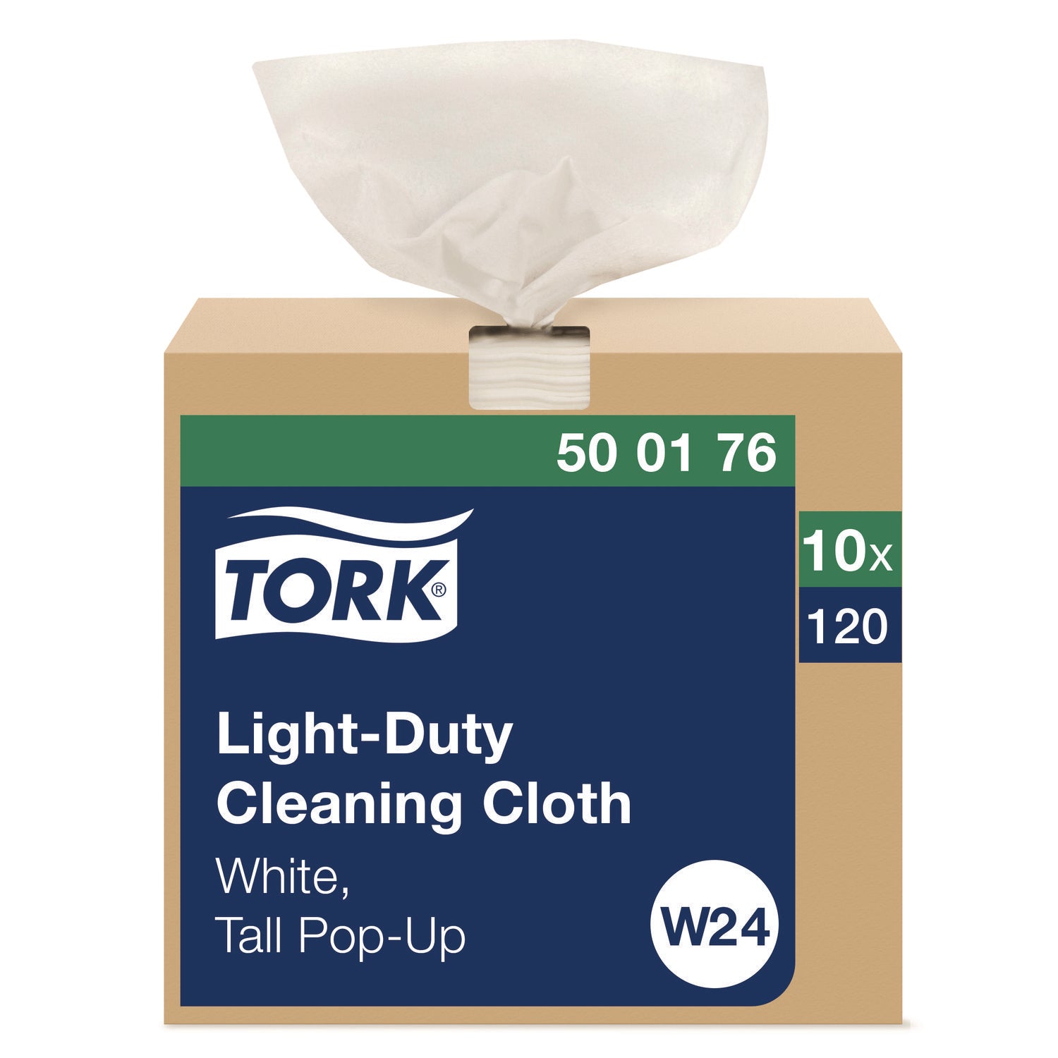 light-duty-cleaning-cloth-pop-up-box-1-ply-83-x-161-white-120-cloths-pack-10-packs-carton_trk500176 - 1