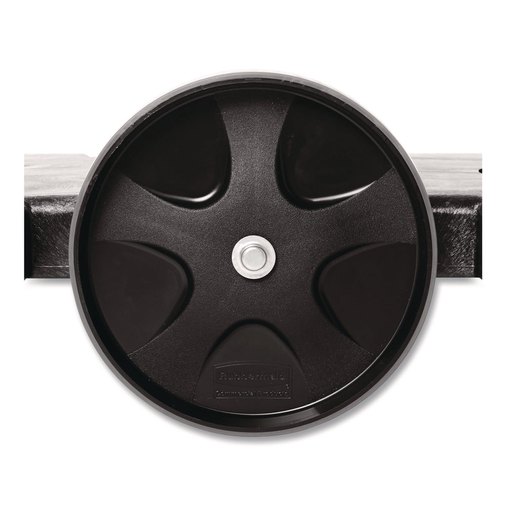 BRUTE Tandem Dolly, Two-Container, 300 lb Capacity, 20.25w x 45d x 8h, Black