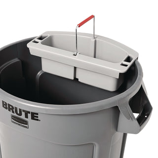Maid Caddy, 2-Comp, 16w x 9d x 5h, Gray