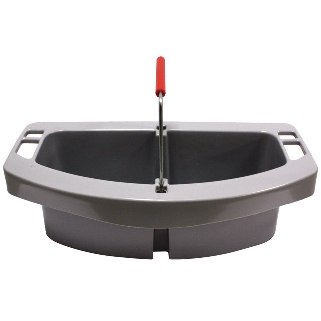 Maid Caddy, 2-Comp, 16w x 9d x 5h, Gray