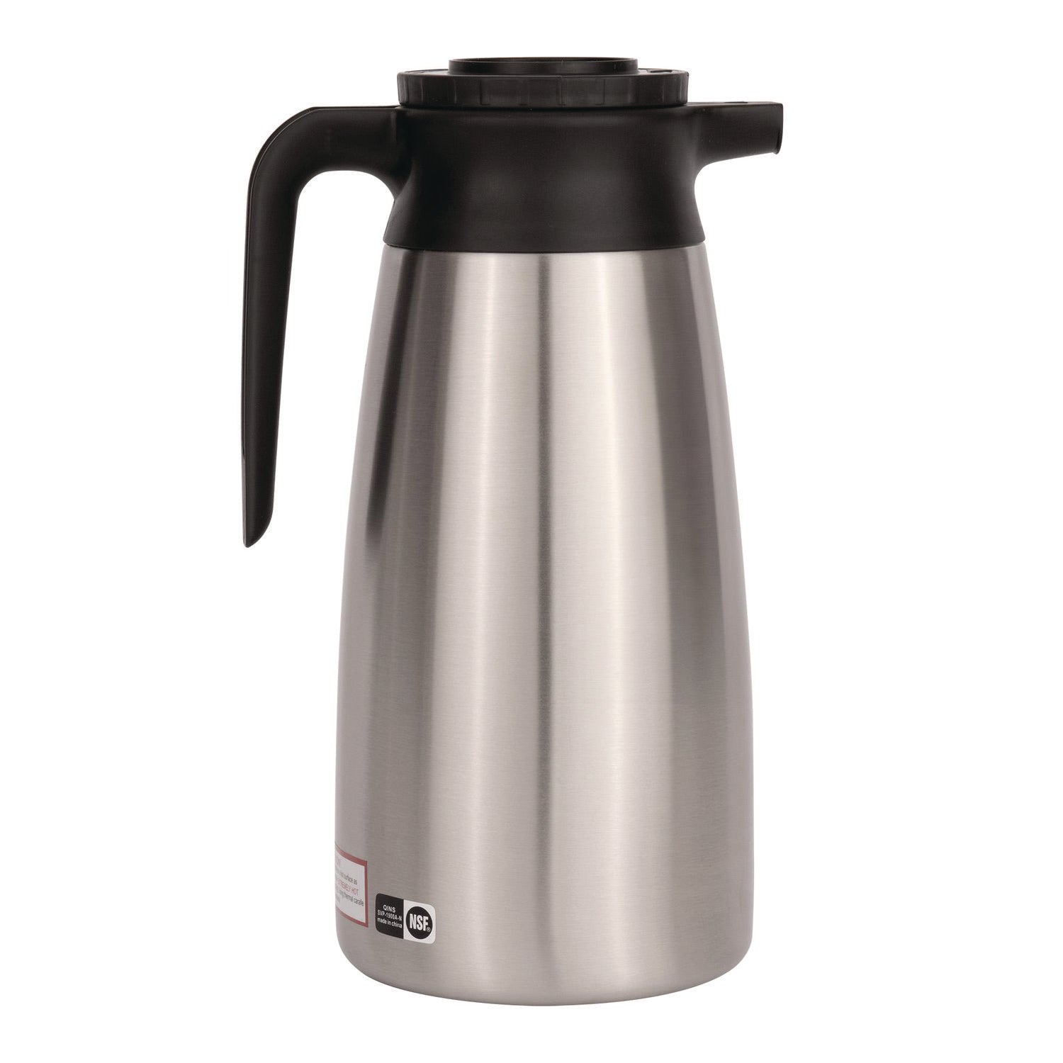 1.9 Liter Thermal Pitcher, Stainless Steel/Black - 2